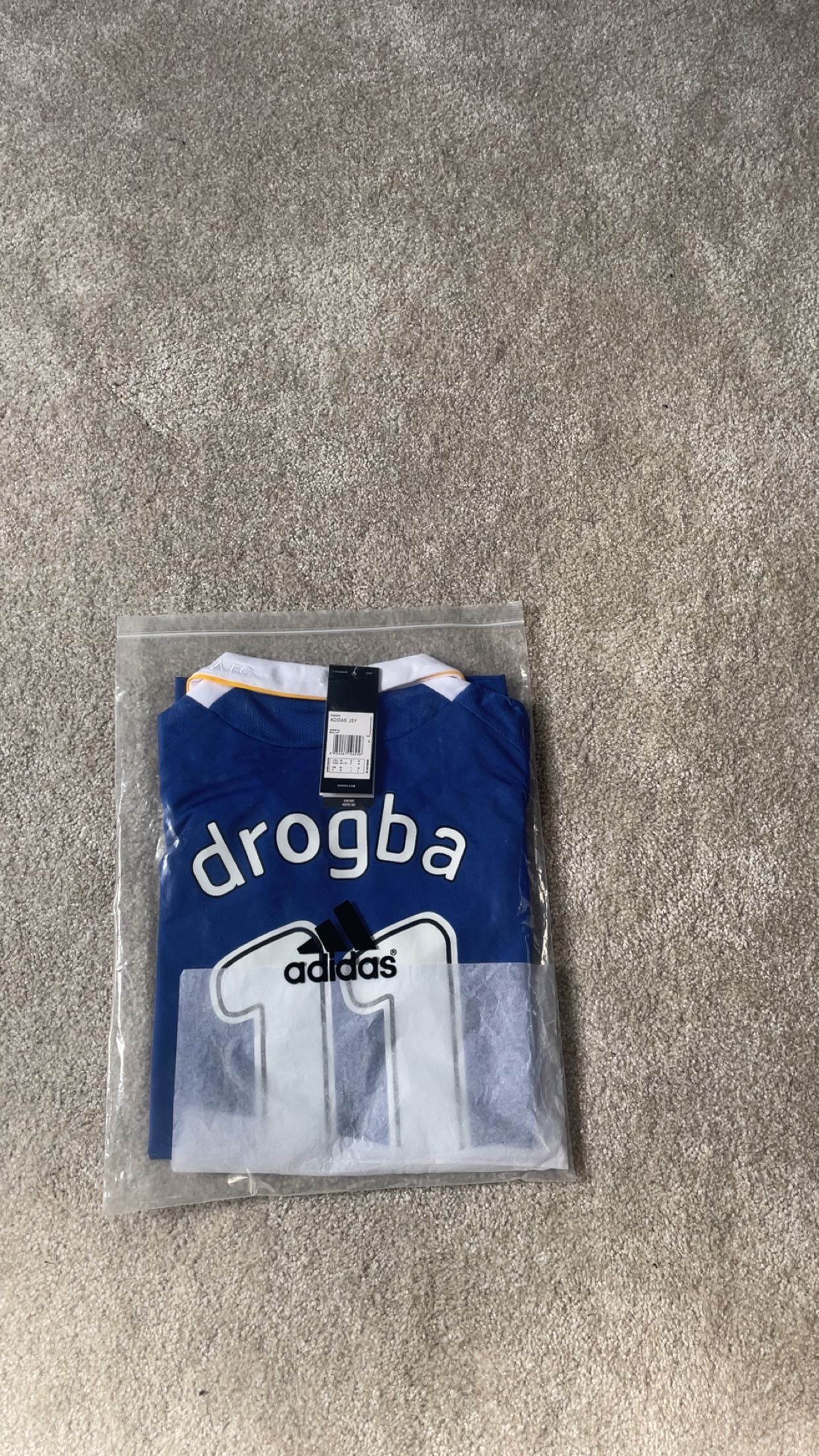 Didier Drogba Chelsea 2008 Champions League Final Home Football Shirt – Medium | Vintage Soccer Jersey