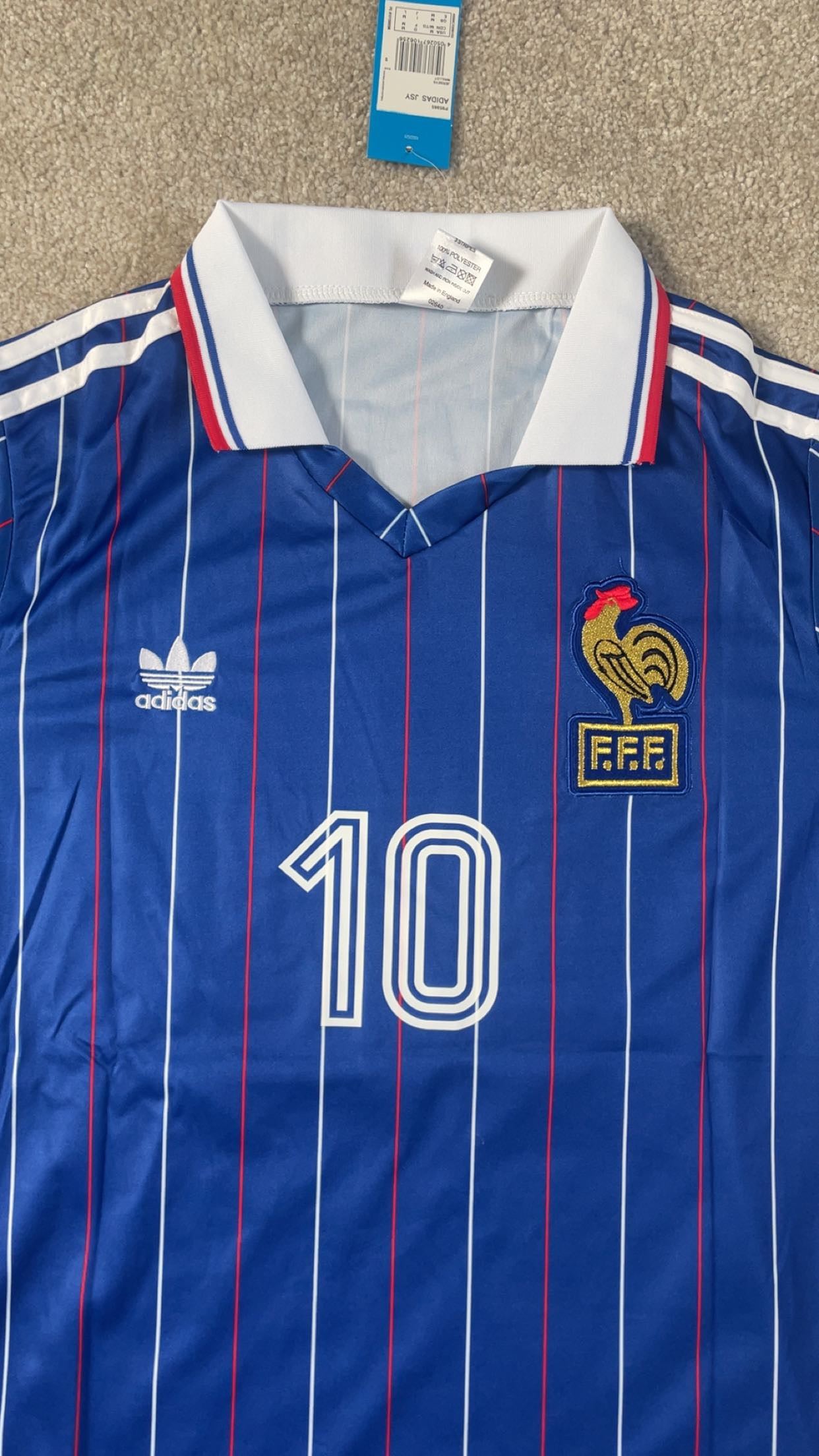 Zidane #10 France Home 1982 - Medium