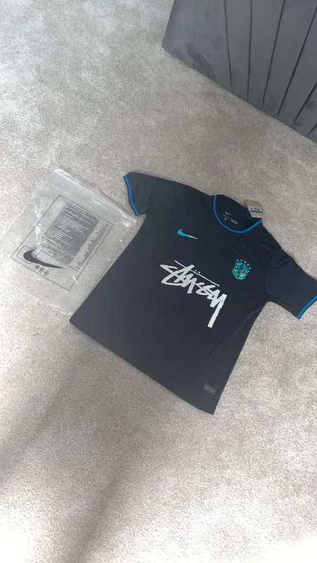 Brazil x Stussy Emerald Nights Limited Edition Football Shirt – Men’s Medium | Rare Soccer Jersey